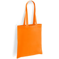 Orange - Front - Brand Lab Cotton Long Handle 10L Tote Bag