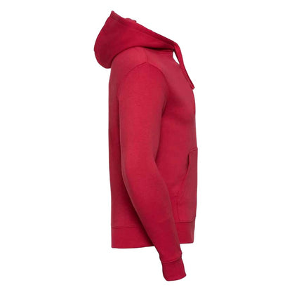 Classic Red - Side - Russell Mens Authentic Hoodie