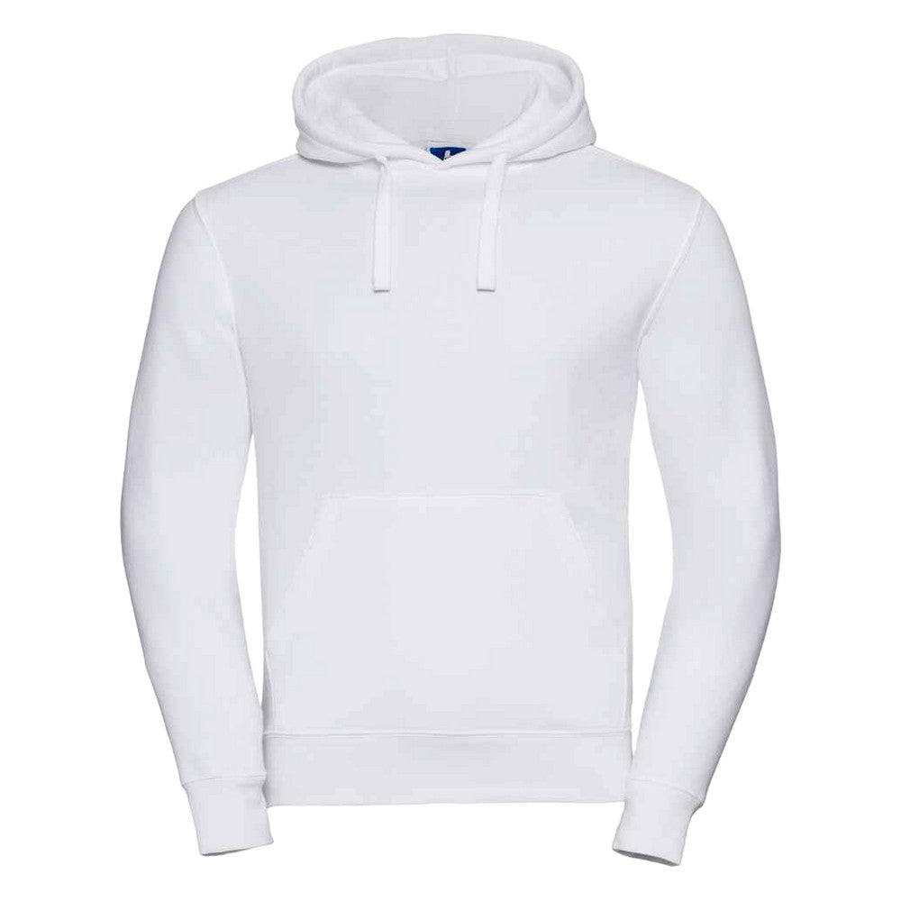 White - Front - Russell Mens Authentic Hoodie