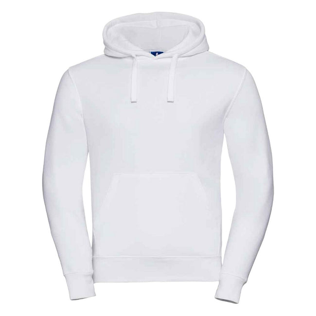 White - Front - Russell Mens Authentic Hoodie