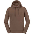 Mocha Brown - Front - Russell Mens Authentic Hoodie