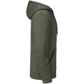 Olive Green - Back - Russell Mens Authentic Hoodie