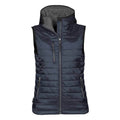 Navy-Charcoal - Front - Stormtech Womens-Ladies Gravity Body Warmer