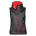 Black-True Red - Front - Stormtech Womens-Ladies Gravity Body Warmer