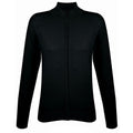 Black - Front - SOLS Womens-Ladies Gordon Full Zip Cardigan