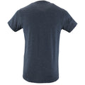 Heather Denim - Back - SOLS Mens Regent Slim Fit Short Sleeve T-Shirt