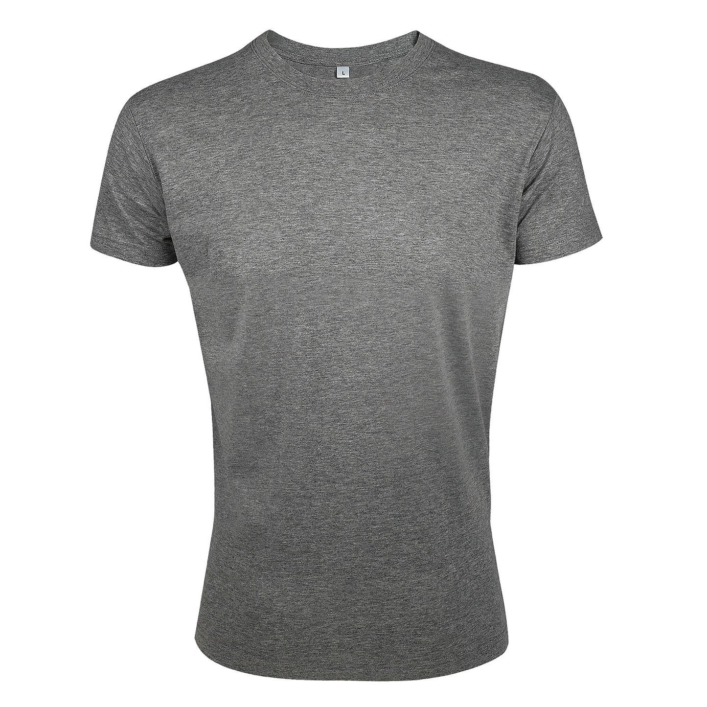 Grey Marl - Front - SOLS Mens Regent Slim Fit Short Sleeve T-Shirt