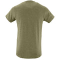 Heather Khaki - Back - SOLS Mens Regent Slim Fit Short Sleeve T-Shirt