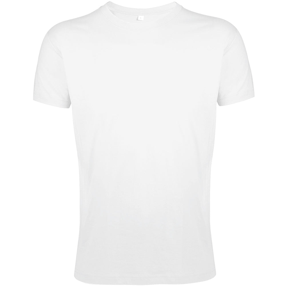 White - Front - SOLS Mens Regent Slim Fit Short Sleeve T-Shirt