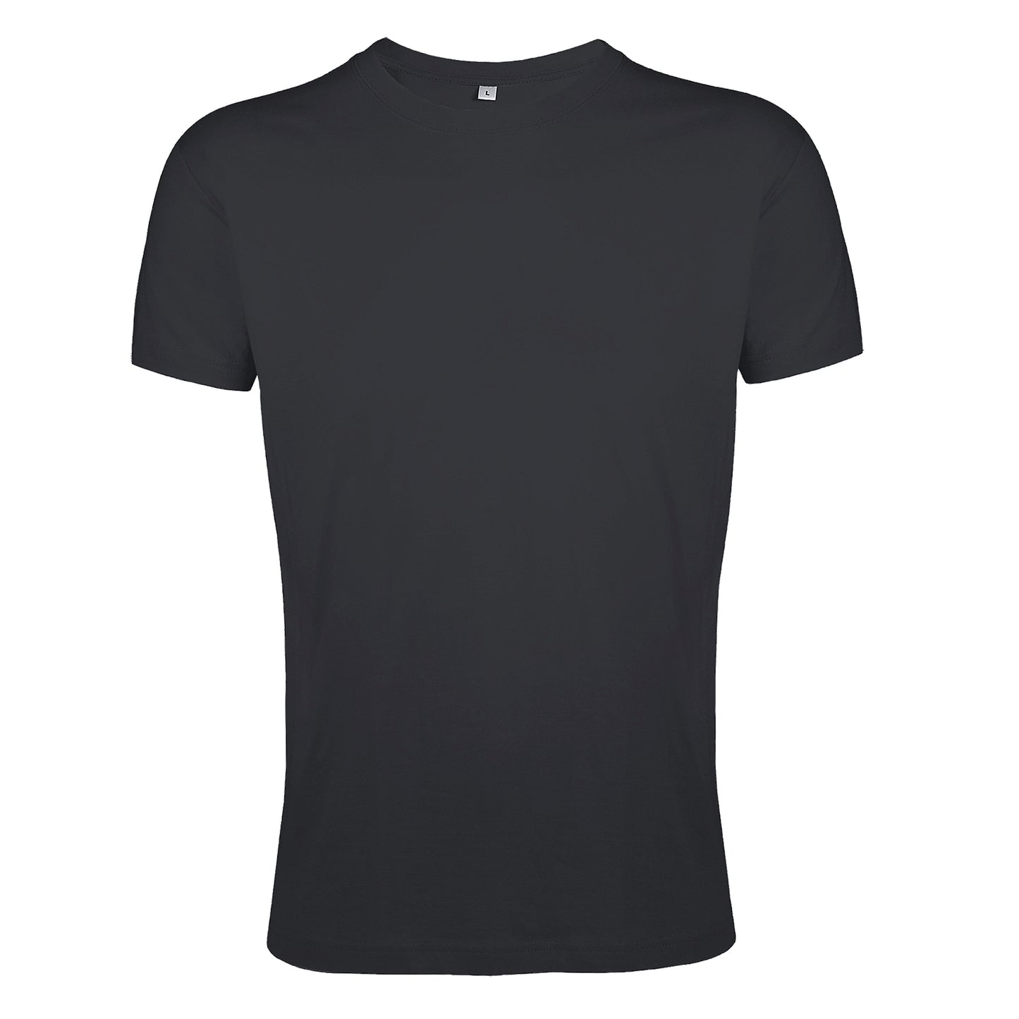 Dark Grey - Front - SOLS Mens Regent Slim Fit Short Sleeve T-Shirt