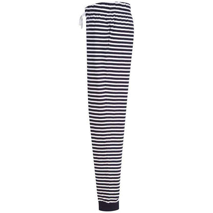 Navy-White - Lifestyle - SF Unisex Adult Stars Cuffed Lounge Pants