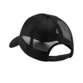 Black - Back - Beechfield Unisex Adult 6 Panel Recycled Trucker Cap