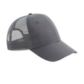 Graphite Grey - Front - Beechfield Unisex Adult 6 Panel Recycled Trucker Cap