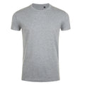 Grey Marl - Front - SOLS Mens Imperial Slim Fit Short Sleeve T-Shirt