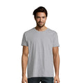 Grey Marl - Lifestyle - SOLS Mens Imperial Slim Fit Short Sleeve T-Shirt