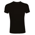 Deep Black - Front - SOLS Mens Imperial Slim Fit Short Sleeve T-Shirt