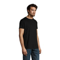 Deep Black - Pack Shot - SOLS Mens Imperial Slim Fit Short Sleeve T-Shirt