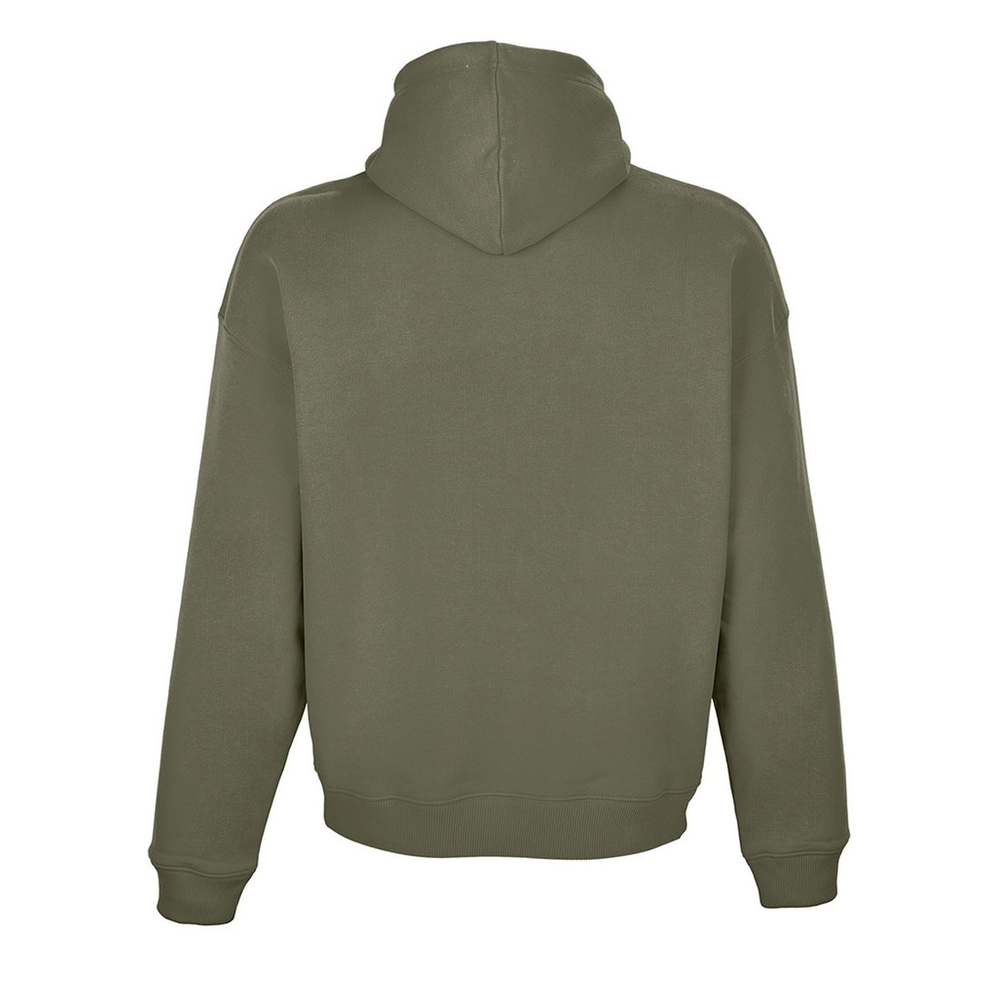 Khaki - Back - SOLS Unisex Adult Connor Organic Oversized Hoodie