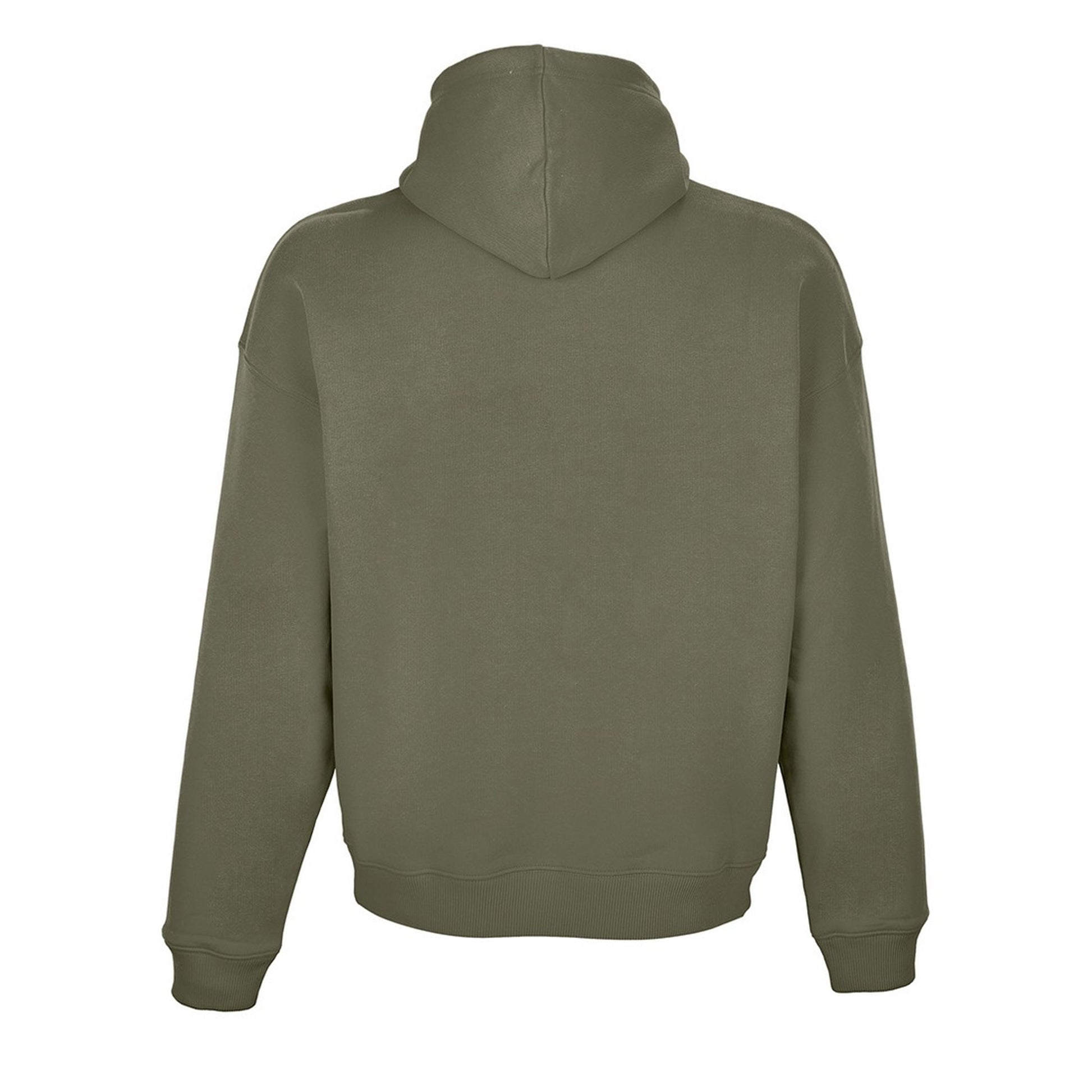 Khaki - Back - SOLS Unisex Adult Connor Organic Oversized Hoodie