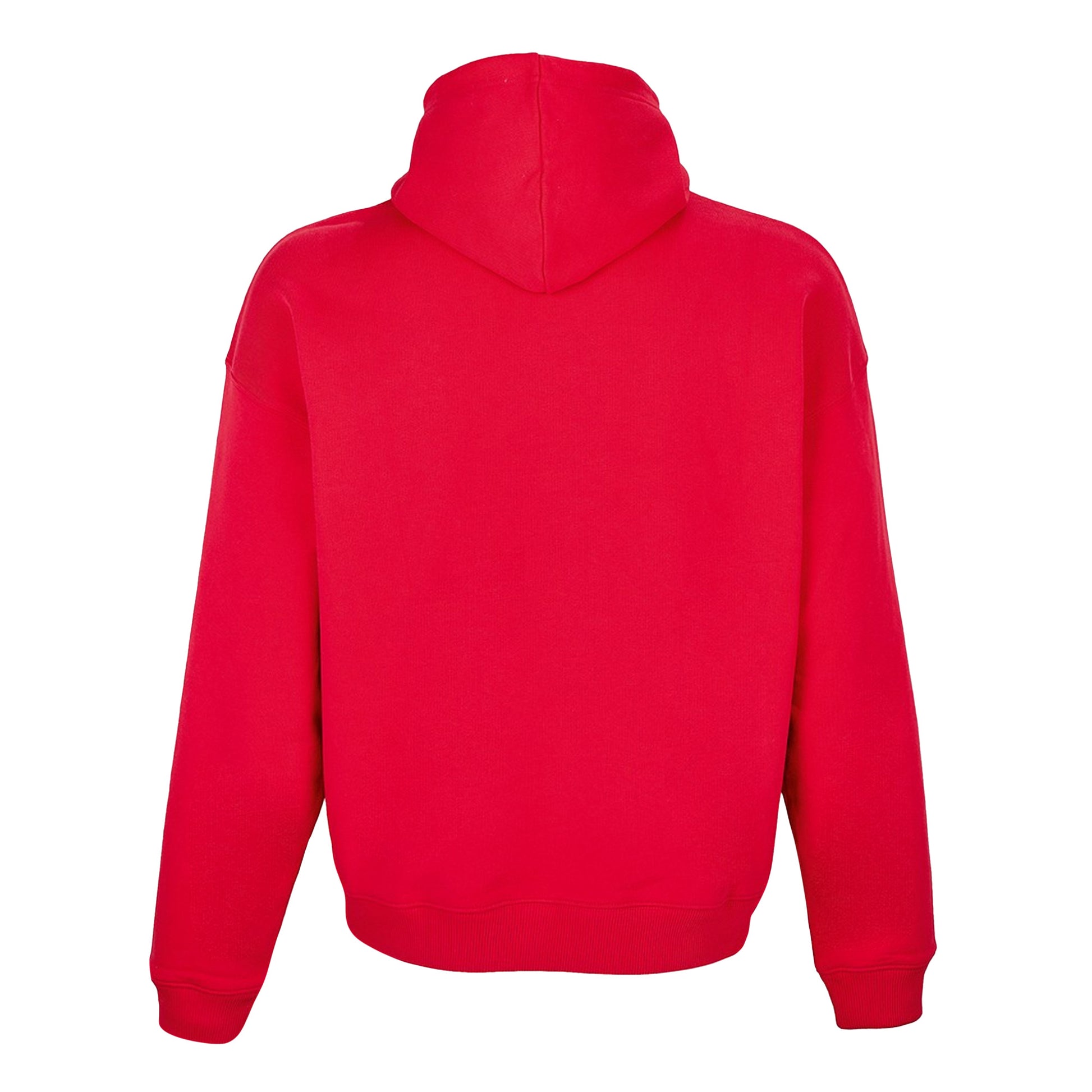 Bright Red - Back - SOLS Unisex Adult Connor Organic Oversized Hoodie