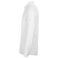 White - Back - NEOBLU Mens Basile Pique Formal Shirt