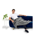 Charcoal - Side - Brand Lab Polar Fleece Blanket