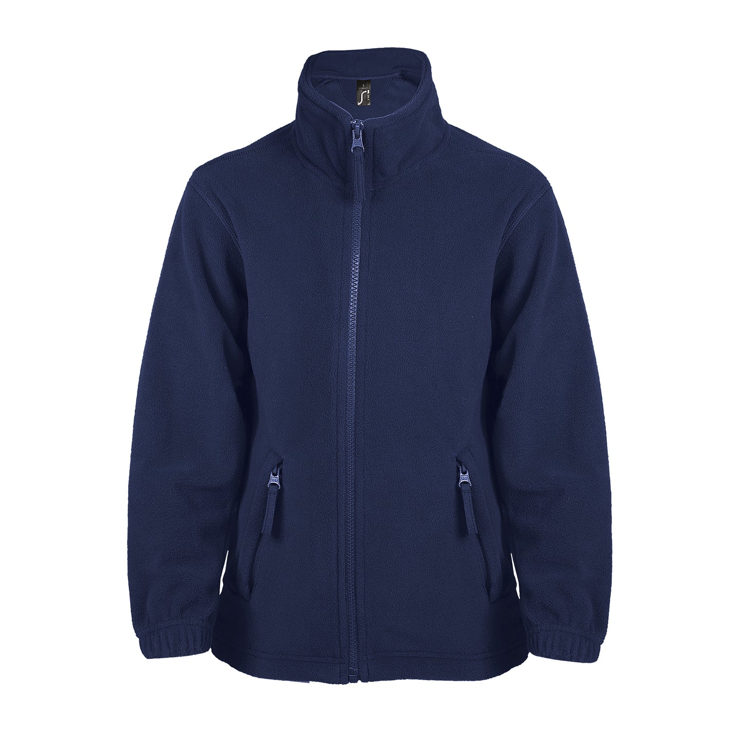 Navy - Front - SOLS Childrens-Kids North Zip-Up Fleece Jacket