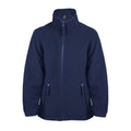 Navy - Front - SOLS Childrens-Kids North Zip-Up Fleece Jacket