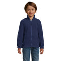 Navy - Back - SOLS Childrens-Kids North Zip-Up Fleece Jacket