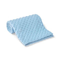 Light Blue - Front - Brand Lab Minky Embossed Blanket