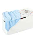 Light Blue - Back - Brand Lab Minky Embossed Blanket