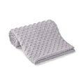 Silver Grey - Front - Brand Lab Minky Embossed Blanket