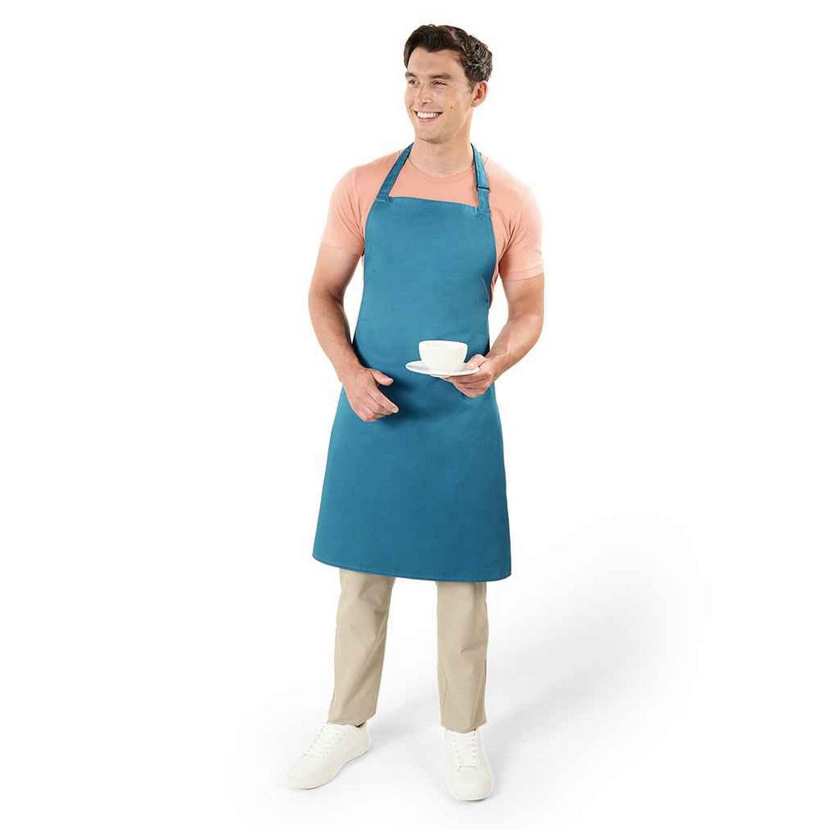 Teal - Lifestyle - Brand Lab Unisex Adult Apron