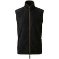 Black-Brown - Front - Premier Mens Artisan Fleece Oversized Gilet