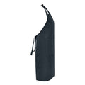 Charcoal - Back - Brand Lab Unisex Adult Organic Bibbed Apron