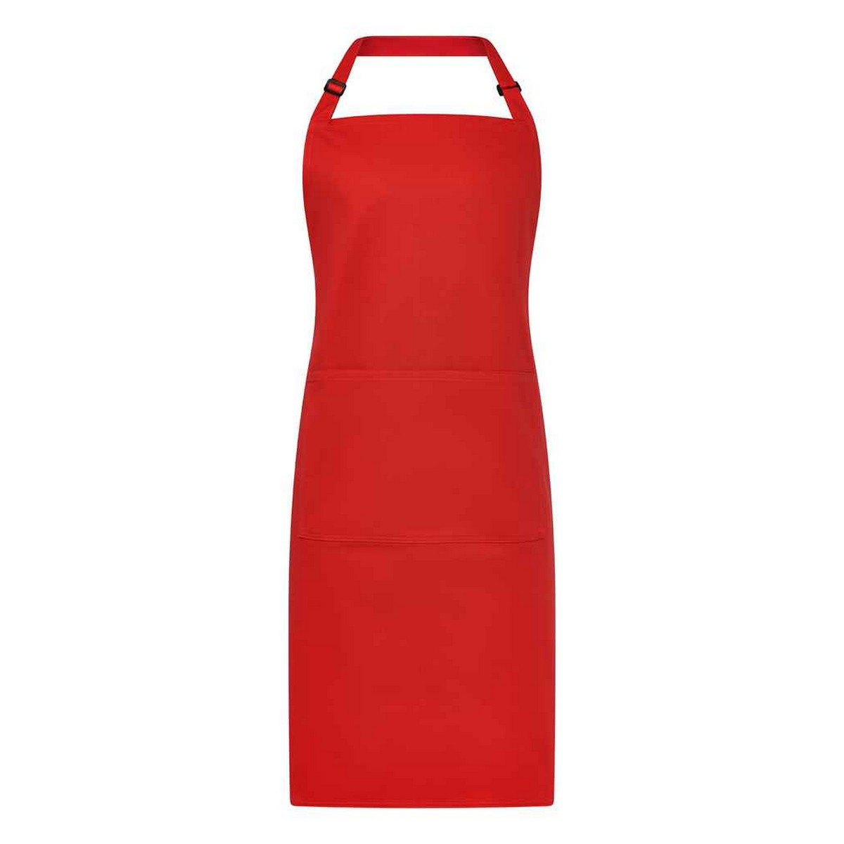 Red - Front - Brand Lab Unisex Adult Organic Bibbed Apron