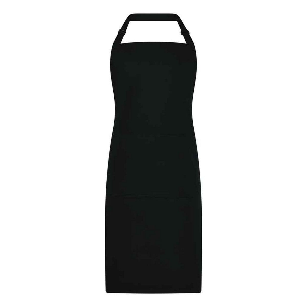 Black - Front - Brand Lab Unisex Adult Organic Bibbed Apron