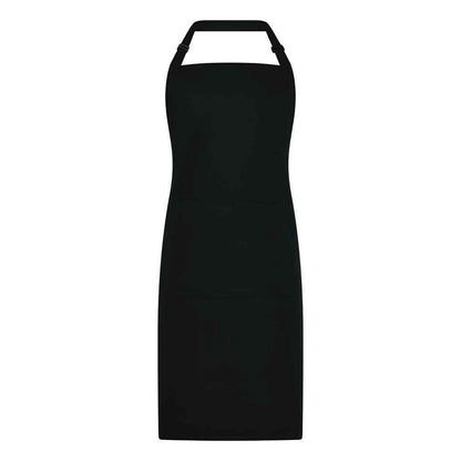Black - Front - Brand Lab Unisex Adult Organic Bibbed Apron
