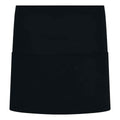 Black - Front - Brand Lab Unisex Adult Organic Front Pocket Short Apron