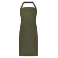 Olive Green - Front - Brand Lab Bibbed Full Apron