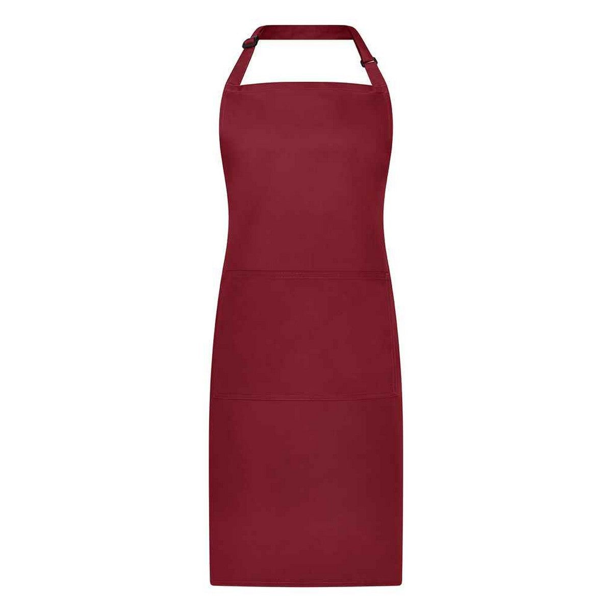 Burgundy - Front - Brand Lab Bibbed Full Apron