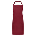 Burgundy - Front - Brand Lab Bibbed Full Apron