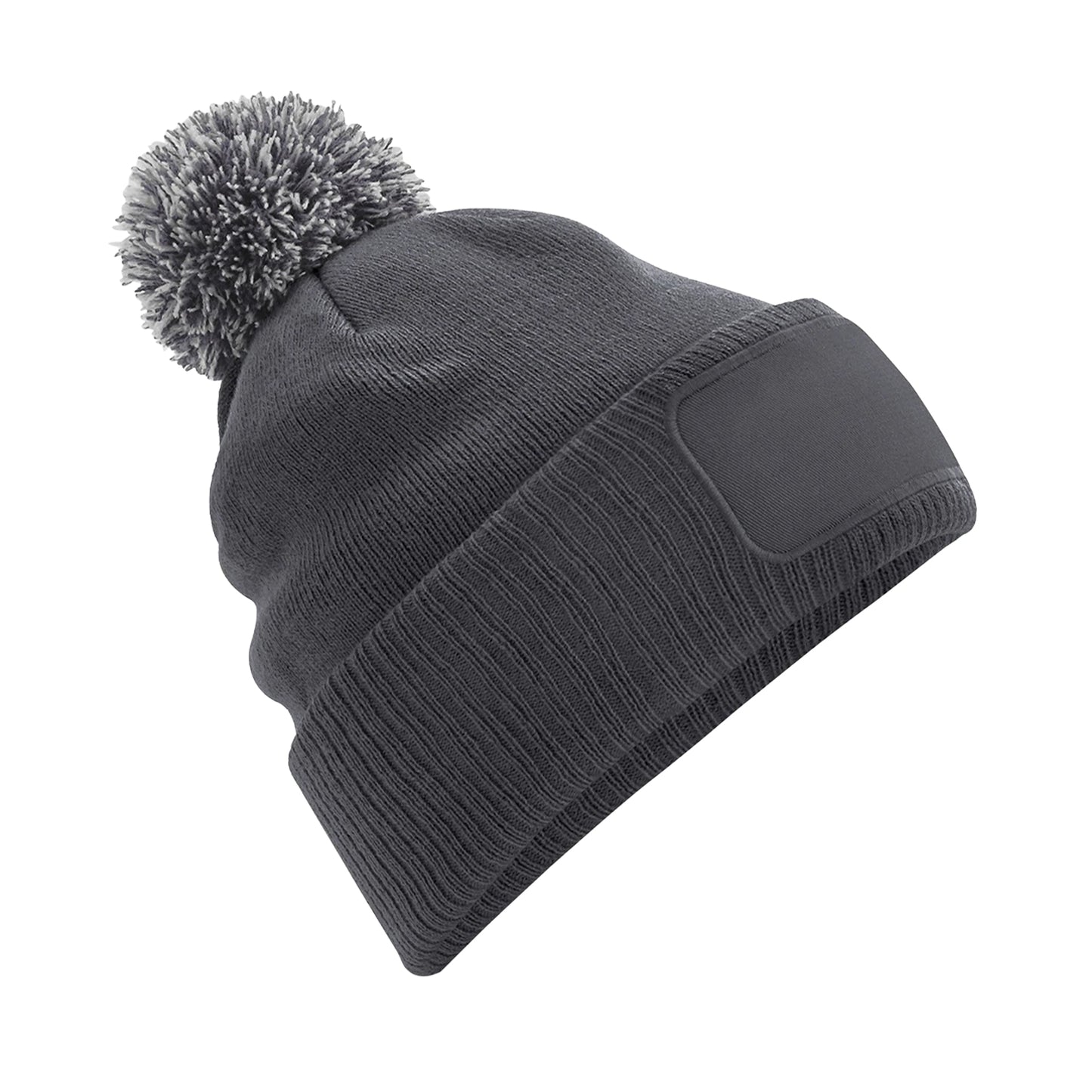 Graphite Grey-Light Grey - Front - Beechfield Snowstar Beanie