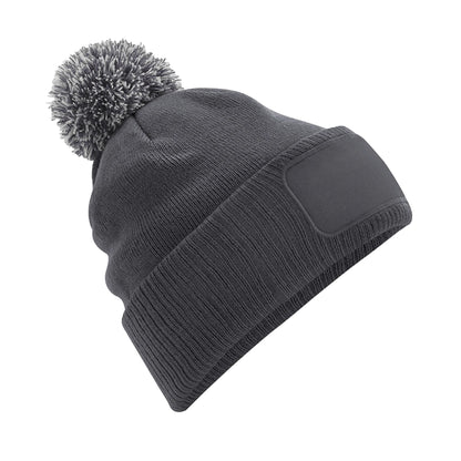 Graphite Grey-Light Grey - Front - Beechfield Snowstar Beanie