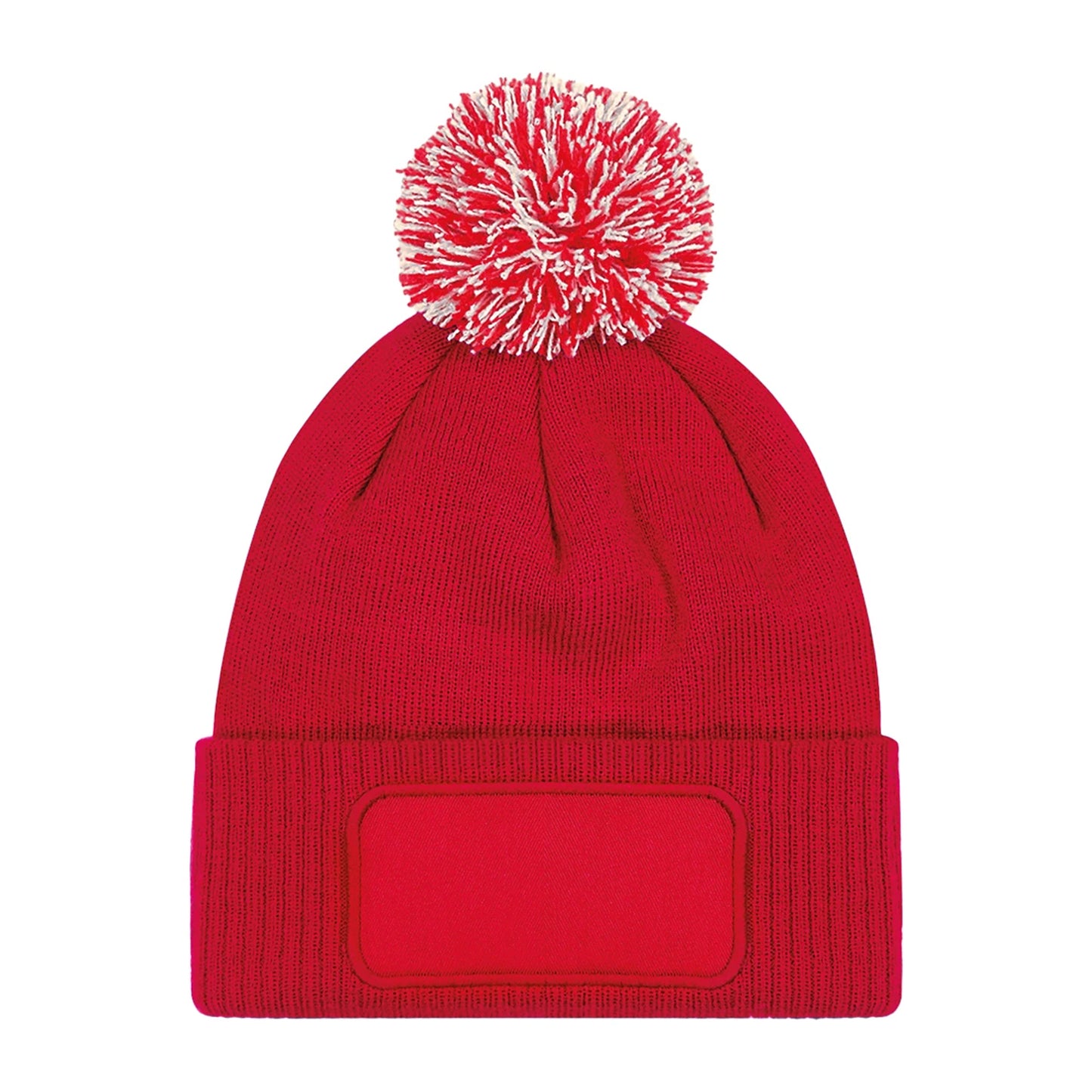 Classic Red-Off White - Back - Beechfield Snowstar Beanie