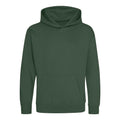 Bottle Green - Front - Awdis Childrens-Kids Hoodie