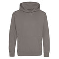 Platinum Grey - Front - Awdis Childrens-Kids Hoodie