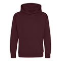 Burgundy - Front - Awdis Childrens-Kids Hoodie