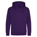 Purple - Front - Awdis Childrens-Kids Hoodie