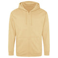 Desert Sand - Front - Awdis Mens Full Zip Hoodie